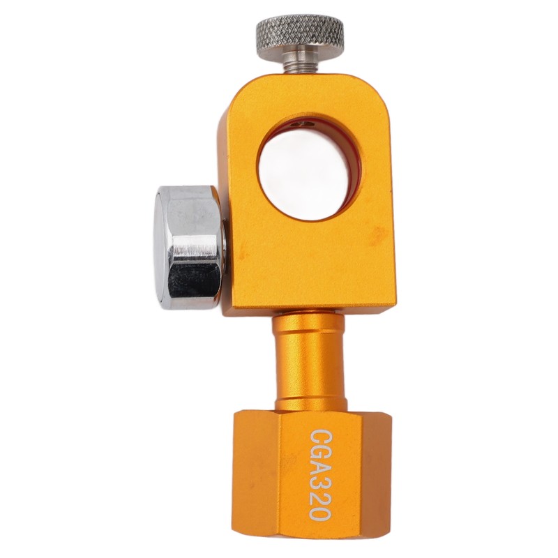 CGA320 CO2 Refilling Adapter with Pressure Gauge Soda Refill Quick
