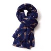 GFM® Giraffe Print Scarf - All Seasons Scarf (FLD-PSCF-GF-71-GHNL-Blue)
