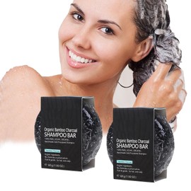 Pemarlis Pack of 2 Grey Shine Soap, Natural Soap for Removing Grey Hair, Grey Shine Hair, Revitalisable, Natural Hair Soap for Grey Hair, Hair Blackout Solid Shampoo