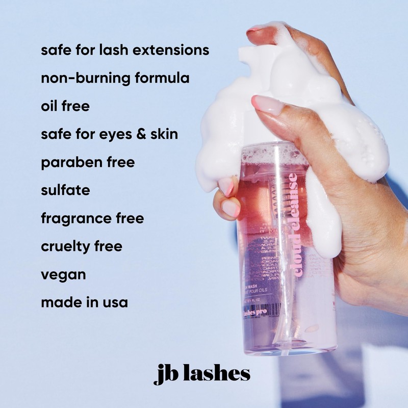 JB LASHES Gentle Eyelash Extension Lash Shampoo with Tea Tree