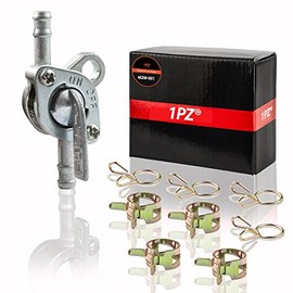 1PZ M2W-001 In-Line Gas Fuel Shut Off Petcock fits 6mm 1/4" or 3/16" ID Hose Fuel Line for 110cc 125cc 150cc 200cc 250cc 300cc Chinese Made ATV Go Kart Dirt Bike Quad