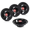 CNNELL Golf Cart Wheel Covers Hub Caps Black Compatible with