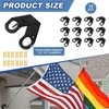 Therwen 12 Pcs Classroom Mounting Brackets Classroom Flag Holder Bracket