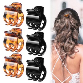 6 Pcs Hair Claw Clips,Strong Hold&Stylish Glossy Puffy Design Hair Accessories for Girls and Women with Thick Thin Curly Hair