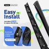 JMTAAT Windshield A-Pillar Trim Exterior Molding Pair Compatible with 2014-2019