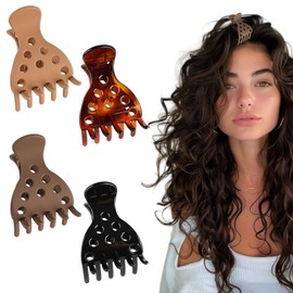 Velvoria 4 Stück Haarklammern zum Anheben der Haarwurzeln für mehr Volumen, für lockiges Haar, Volumen-Haarwurzelklammern, keine Knicke, Anheben der Haarwurzeln für federnde Locken