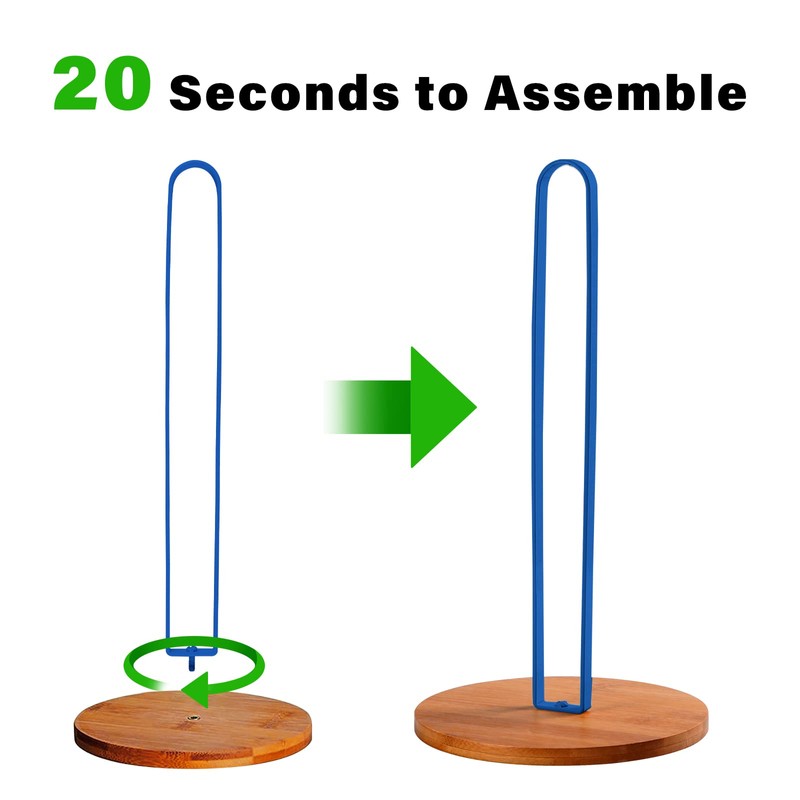 TONLEA Wood Paper Towel Holder, Paper Towel Holder Countertop,Kitchen Towel