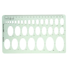 GetCoupon Oval Style Plastic Geometric Drawings Templates Rulers Measuring Ruler 20cm Digital Drawing Drafting Building Office Supplie