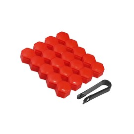 INFINAUTO 20 Pcs Wheel Lug Nut Covers for Land Rover Range Rover 22mm Red Stylish Design