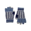 Dahlia Men's Wool Blend Touchscreen Knit Gloves - Argyle Pattern