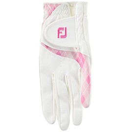 FootJoy Golf Gloves, 22 Ladies, E-Comfort, multicolor (white / pink)