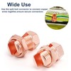 6PCS Split Bolt Connector Copper Grounding Clamps for Completing Ground