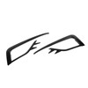Pair Front Fog Light Lamp Eyebrow Trim Glossy Black for