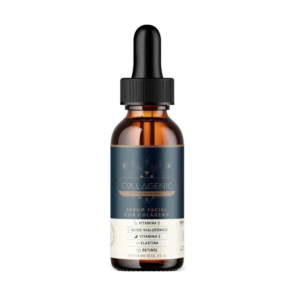 Serum Facial adicionado con Acido Hialurónico, Retinol, Vitamina E y