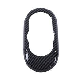 Car Trim, Multimedia Rotary Button Key Trim Frame 14-21 F56 Carbon Fiber Style for Car Accessories