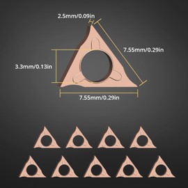 AMTOVL 10PCS Triangle Cutter Heads R Angle for Pneumatic Chamfering Machine
