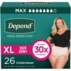 Depend Fresh Protection Adult Incontinence & Postpartum Bladder Leak Underwear
