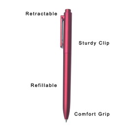 Premium Ballpoint Pens, Red pen-holder, with Elegant Gift Box Packaging 1-Pack (0.7mm)