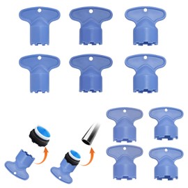 TenaLucy Pack of 10 Tap Aerator Key, Tap Key Water Tap Filter Key Plastic Key Tool for Aerator Bathroom Kitchen Sink, M16.5/M18.5/M21.5/M22/M24