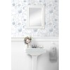 Safiyya 17.3"x393" Peel and Stick Wallpaper Blue Contact Paper Peel