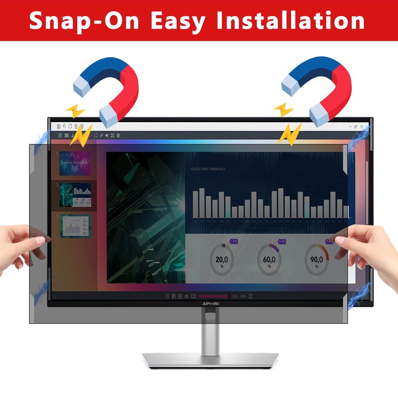 27 Inches Magnetic Computer Privacy Screen Filter | Privacy Shield
