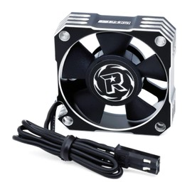 Surpass Hobby 35mm Cooling Fan 21000RPM 8.4V Aluminum RC Motor ESC Fan for 1/8 1/10 Scale RC Car 3650,3660,3670 Brushless Motor (Black+Silver)