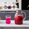 Karafu Glass Pitcher with Lid, 68Oz Heat Resistant Water Jug