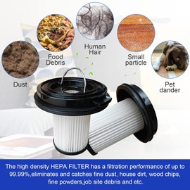 4Pack Replacement Filter Compatible with Bissell CleanView XR 200W/CleanView XR Pet 300w/Powerlifter Turbo Cordless Stick Vacuum Cleaner 3789,3789U,3789X,3797,3797V,3797W, Replace#1638010