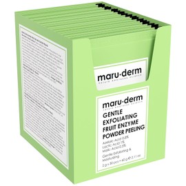 Marudeoreum AHA Fruit Enzyme Peeling Powder - Gentle exfoliating facial scrub containing lactic acid and azelaic acid to help remove dead skin cells and improve skin texture 60g / 마루더름 AHA 과일 효소 필링 파우더 - 젖산과 아젤라산이 함유된 부드러운 각질 제거 페이셜 스크럽 제거와 피부 결을 도와줍니다 60g