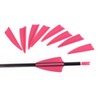 1.75 Inch Plastic Arrow Feathering Shield Shape Rubber Feathers Plastic