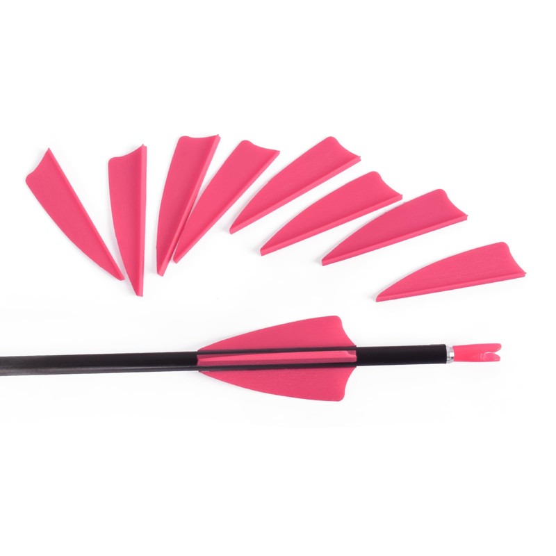 1.75 Inch Plastic Arrow Feathering Shield Shape Rubber Feathers Plastic