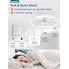 LEDIARY Ceiling Fans with Lights and Remote, 24'' Low Profile