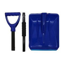 Colcolo Snow Shovels Snow Removal Tool Detachable Deck Material Stacking Driveway Walkway Snow Pusher Heavy Duty for Camping Garden, Blue