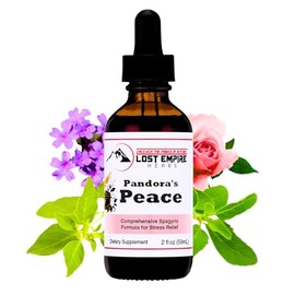 Pandora’s Peace Tincture (2 fl oz) Premium Herbal Tincture for Balance, Vitality & Calm – USA-Sourced, Spagyrically Prepared, and Free from Heavy Metals & Chemicals