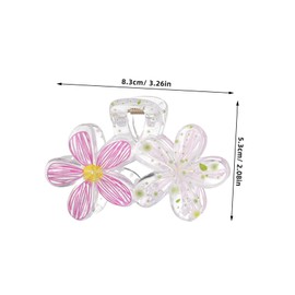 Healeved 6 Pcs Charming Floral Print Hair Accessories for Women Reliable Grip Lightweight and Portable for Various Occasions