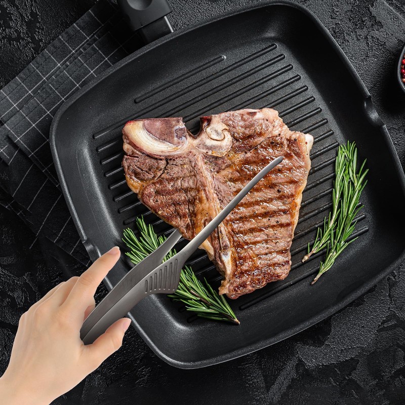 6 PCS Hot Pot Ladle, Strainer & BBQ Tongs Hotpot