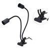 LED Table Lamp, Clip On Desk Light, Two E27/E26 Socket
