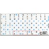 Russian Cyrillic - English Non-Transparent Keyboard Decals Black OR White
