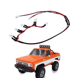 FACCNOY LED Light Roof Lamp Lights for FMS FCX24 K5 1/24 RC Crawler Car 5 LED Serial Connections Decoration Parts