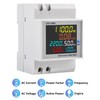 diymore Electricity Meter DIN Rail 1 Phase AC 40-300V 100A