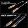 Goture Cork Handle Fishing Rod,2 Piece Casting Rod, Medium 7'