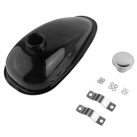 Metal Black Electric 2L Gasoline Tank Modified Fuel Tank with Air 80CC Cycle DIY Accessories