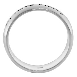 Sterling Silver Lord Jesus Christ Have Mercy On Me Ring for Women Flawless finish 1/4 inch wide size 9