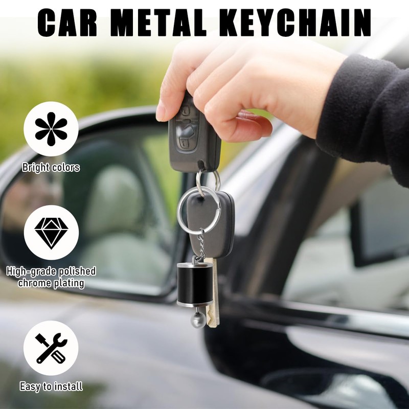 Yourkar Car Gearbox Keychain, Manual Shifter Gearbox Key Chain, Gear
