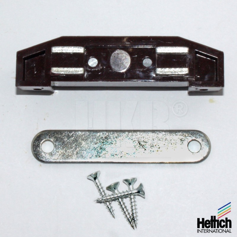 Hettich Magnetic Catches with Counter Plate Brown Plastic Strong Heavy