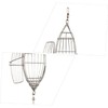 KOMBIUDA 1pcs Stainless Steel Olive Shape Fishing Bait Cage for