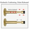 Door Stopper, Brass Sound Dampening Door Bumpers Retractable Hydraulic Shock
