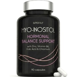 Myo-Inositol Complex - PCOS Supplement & Hormone Balance for Women – Inositol with Zinc, Folic Acid, Vitamin B6 & Chromium – 90 Vegan Capsules – Lab-Tested & UK Made - Easy to Swallow Tablets