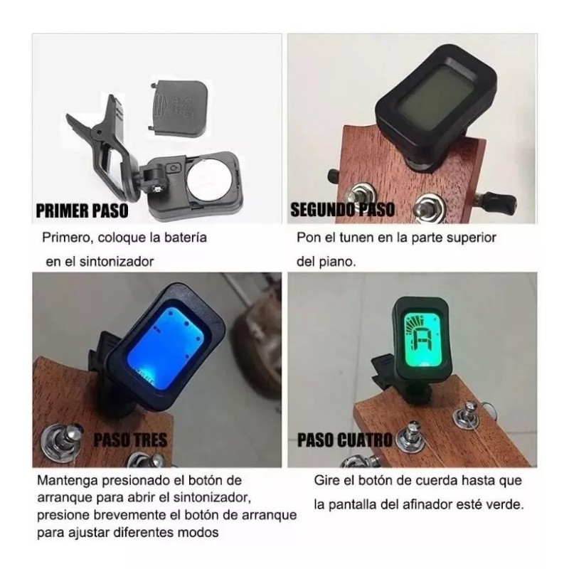 PALMUSIC Kit De Afinador De Guitarra De 75 Pzs Accesorios