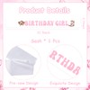 Serencatcher Cowgirl Bow Birthday Girl Sash, Pink Cowgirl Bow Birthday